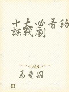 十大必看的抗日谍战剧