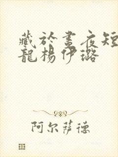 藏于昼夜短剧于龙杨伊璐