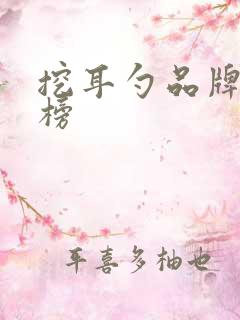 挖耳勺品牌排行榜