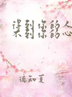 得到你的人却得不到你的心原唱歌词