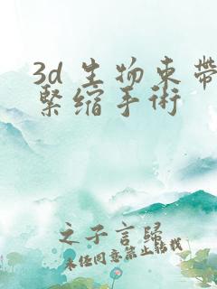 3d 生物束带紧缩手术