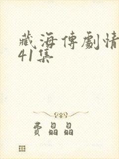 藏海传剧情讲解41集