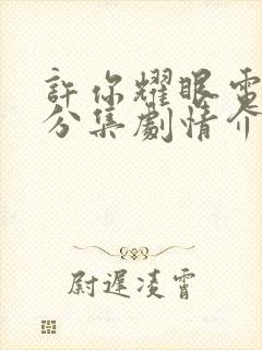 许你耀眼电视剧分集剧情介绍