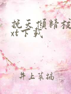 挽天倾精校版txt下载