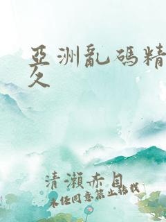 亚洲乱码精品久久