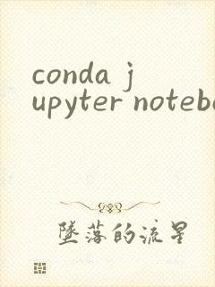 conda jupyter notebook