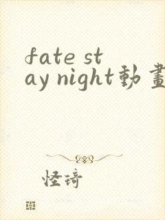 fate stay night动画