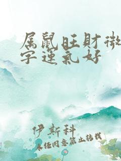 属鼠旺财微信名字运气好