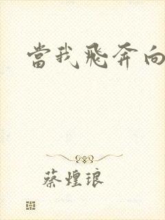 当我飞奔向你来