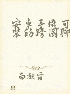 安卓手机可以安装的跨国聊天软件