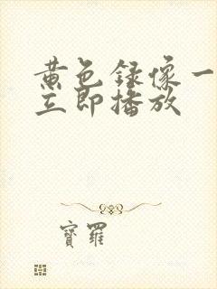 黄色录像一级片立即播放