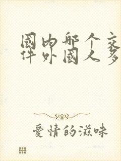 国内哪个交友软件外国人多