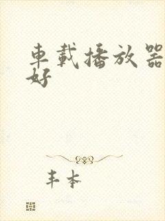 车载播放器哪款好