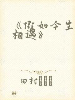 《假如今生不再相遇》