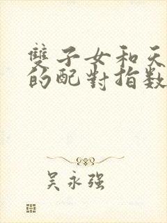 双子女和天秤男的配对指数