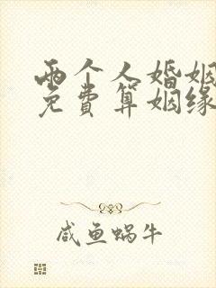 两个人婚姻配对免费算姻缘