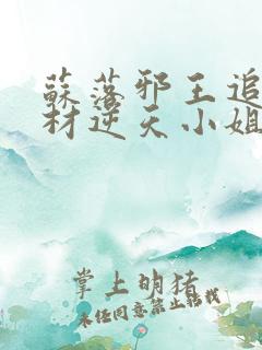 苏落邪王追妻废材逆天小姐