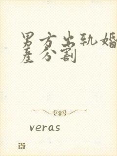 男方出轨婚姻财产分割