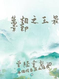 万相之王最最新章节