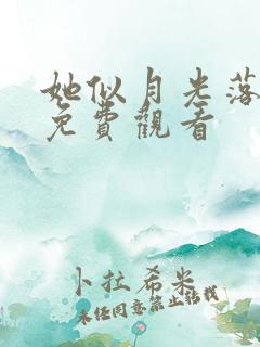 她似月光落我心免费观看