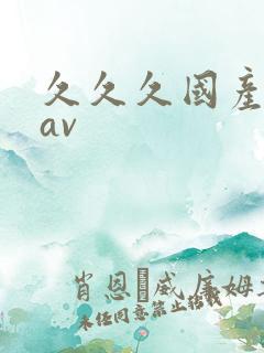 久久久国产高清av