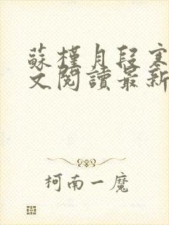 苏槿月段寒忱全文阅读最新章节更新