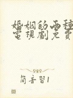 婚姻的两种猜想电视剧免费观看全集