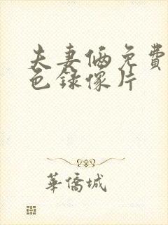 夫妻俩免费看黄色录像片