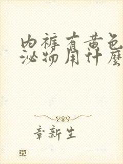 内裤有黄色的分泌物用什么药