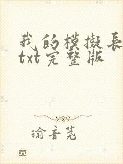 我的模拟长生路txt完整版