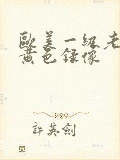 欧美一级老女人黄色录像