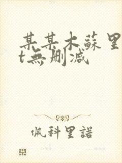 某某木苏里txt无删减