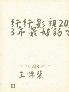 纤纤影视2023年最好的电视剧