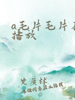 a毛片毛片在线播放