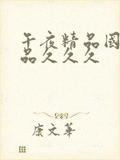 午夜精品国产精品久久久