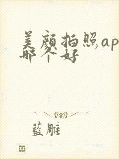 美颜拍照app哪个好