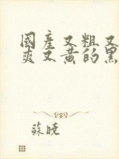 国产又粗又猛又爽又黄的黑人