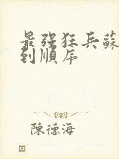 最强狂兵苏锐推到顺序