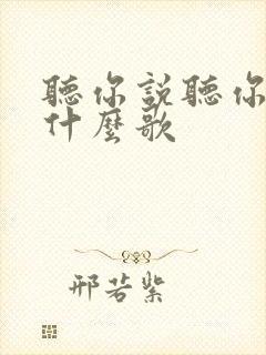 听你说听你说是什么歌