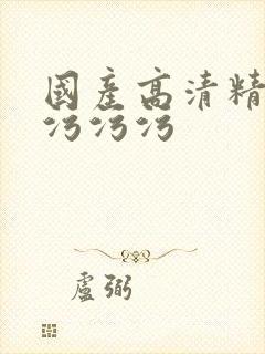 国产高清精品网污污污