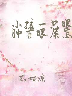 小孩一只眼睛红肿有眼屎怎么回事