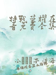 特战荣耀在线观看免费全集