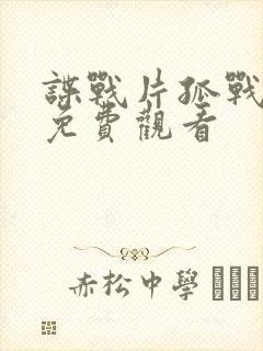 谍战片孤战迷城免费观看