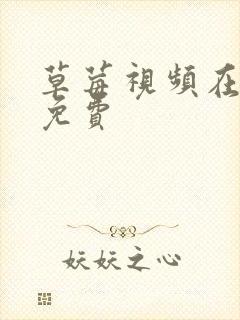 草莓视频在线看免费