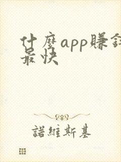 什么app赚钱最快