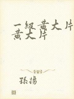 一级黄大片一级黄大片