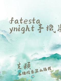 fatestaynight手机版汉化下载