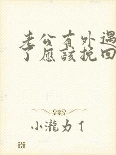 老公有外遇离婚了应该挽回吗