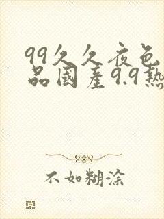99久久夜色精品国产9.9热人