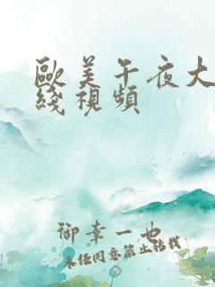 欧美午夜大片在线视频